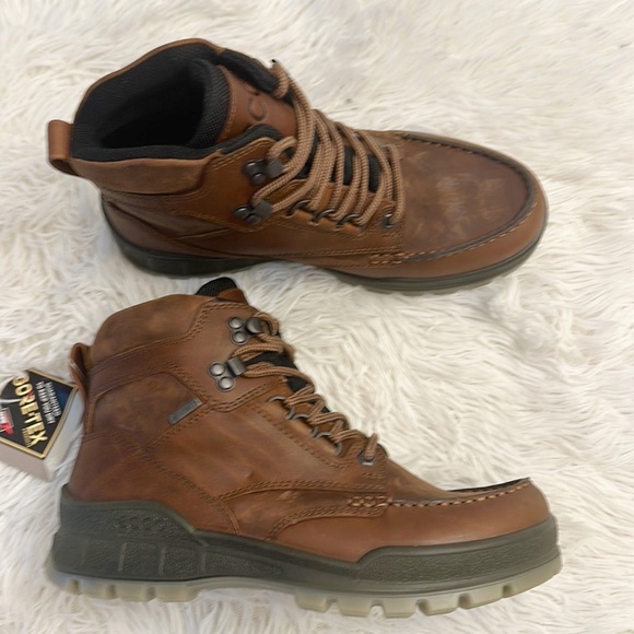 NEW ECCO Men’s Track 25 High Gore Tex Hiking Boot Bison brown leather size US 5 - Picture 5 of 12